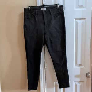 Lane Bryant Black Skinny Jeans
